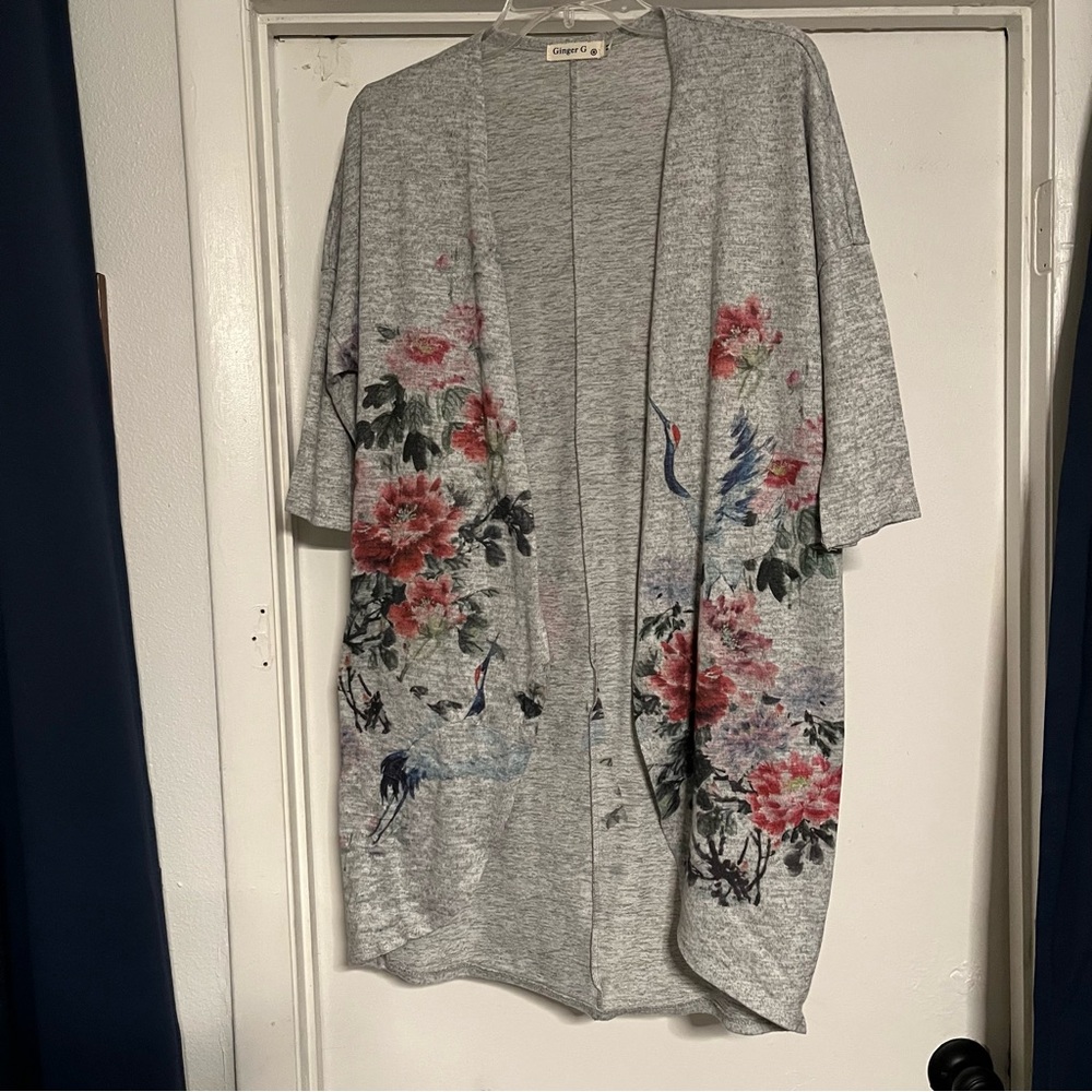 Ginger G Light Gray Knit Top